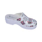 Saboti medicali anatomici cu platforma ,design figurine,piele ecologice,culoare alba-04