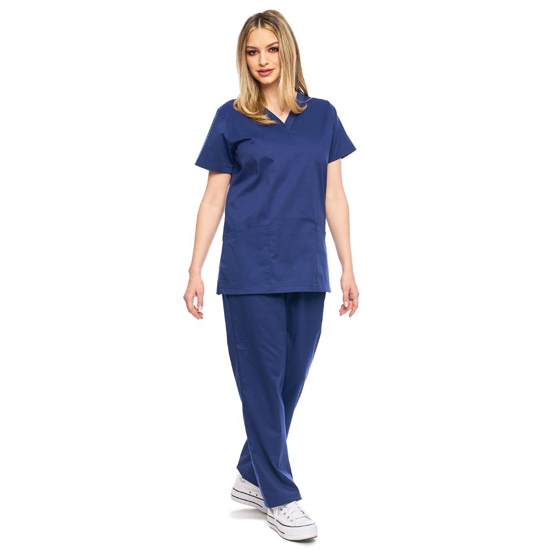 Costum Medical Unisex BleuMarin, material elastic