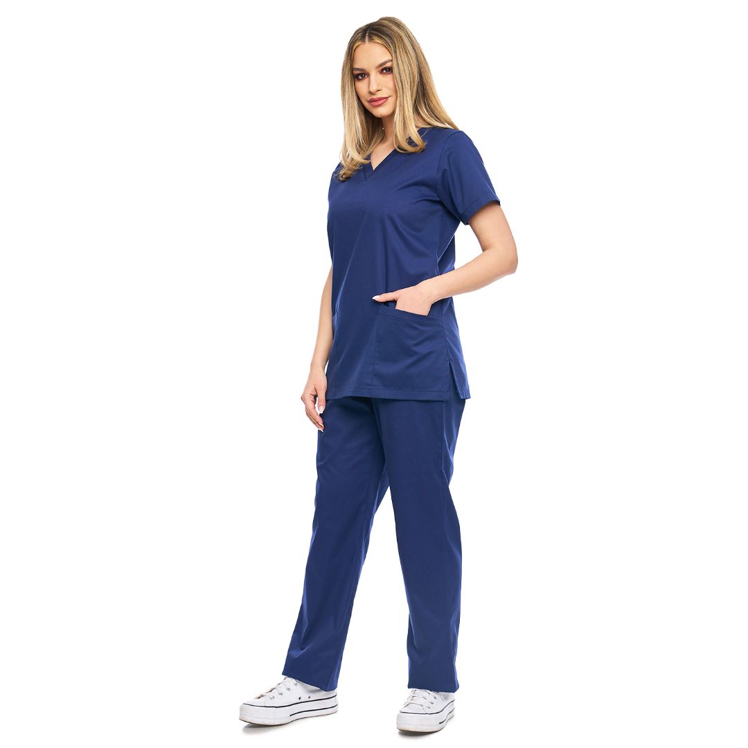 Costum Medical Unisex BleuMarin, material elastic