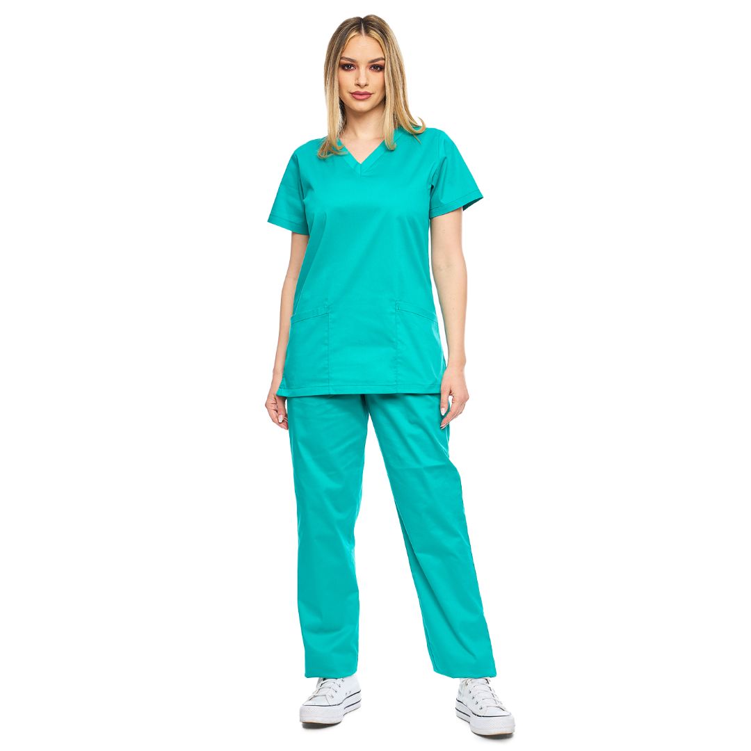 Costum Medical Unisex Verde, material elastic