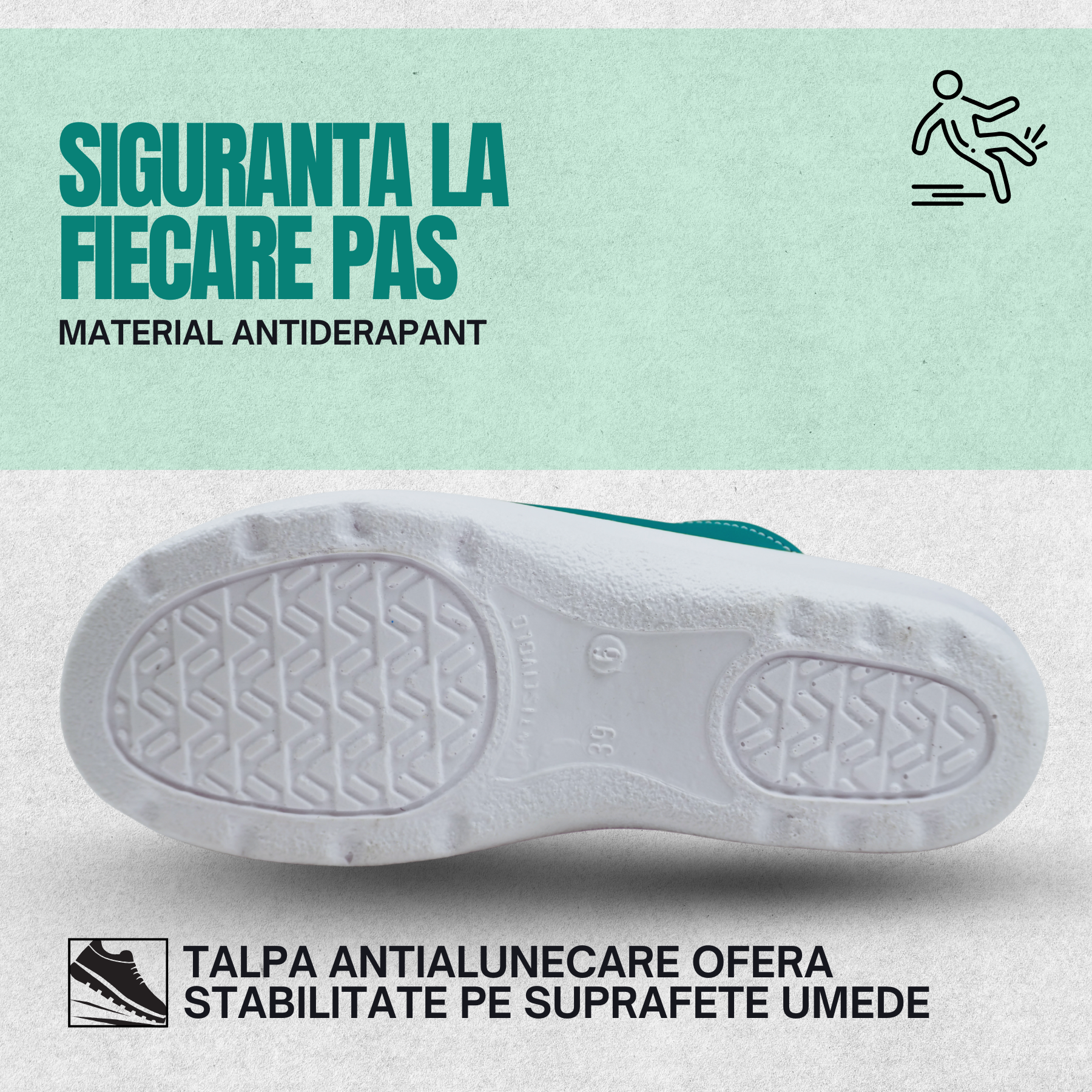 Saboti medicali anatomici ultra lejeri,piele naturala, culoare verde cu elastic - imagine 7