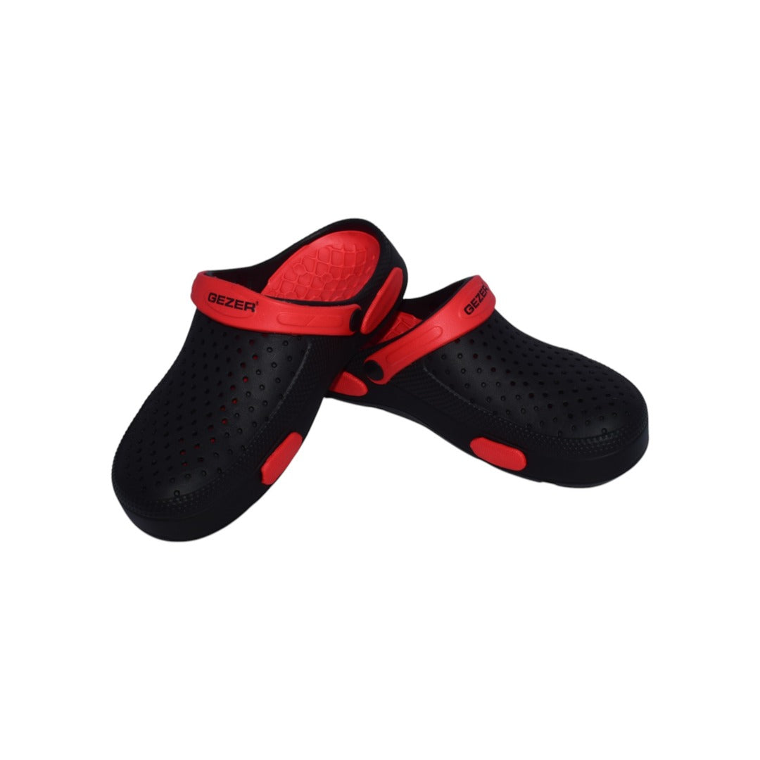 Saboti anatomici ultra lejeri, culoare negru/rosu pentru barbati - EVA - imagine 2